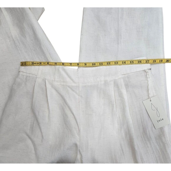 Joie Womens Pants Size Large Cream High Rise Wide Leg Pull On Elastic Waist NWT - Picture 9 of 10